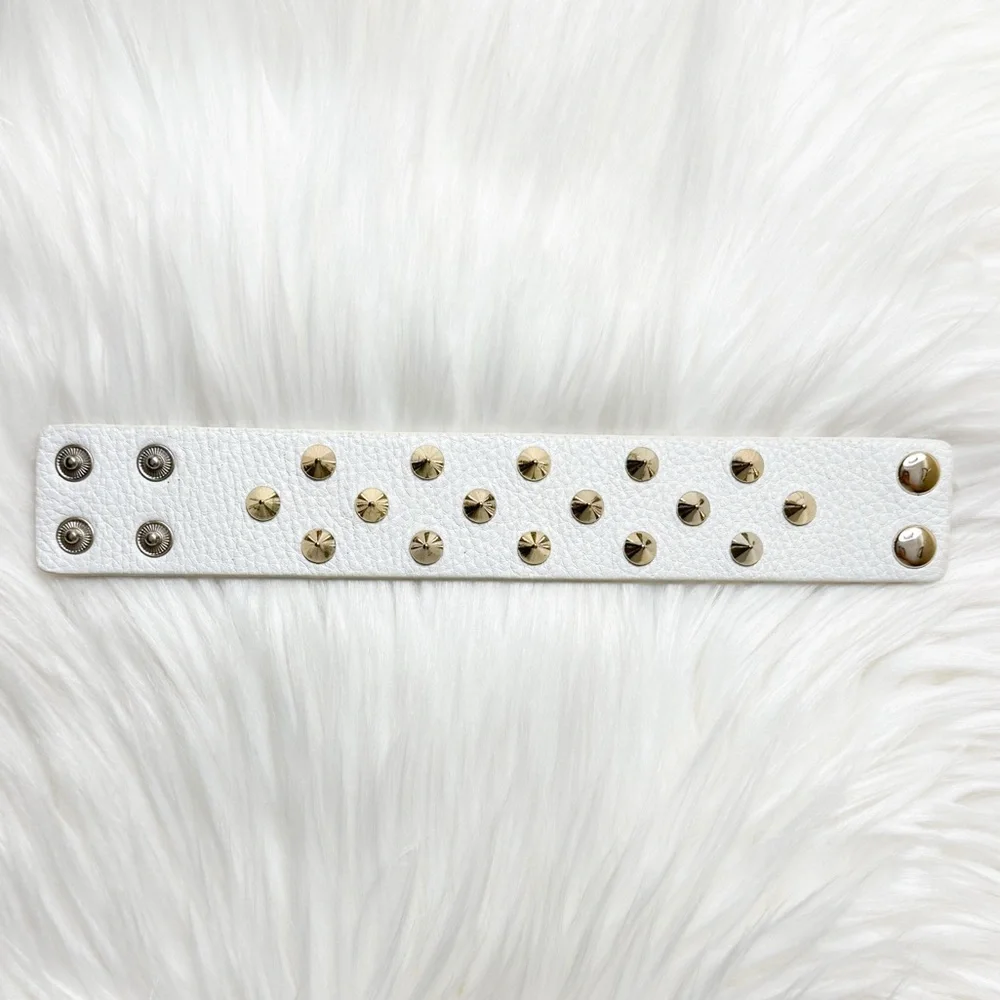 Studded Leather Cuff Bracelet